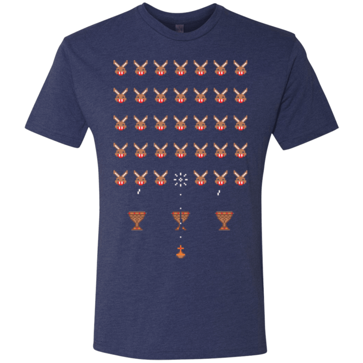 T-Shirts Vintage Navy / Small Space Rabbits Men's Triblend T-Shirt