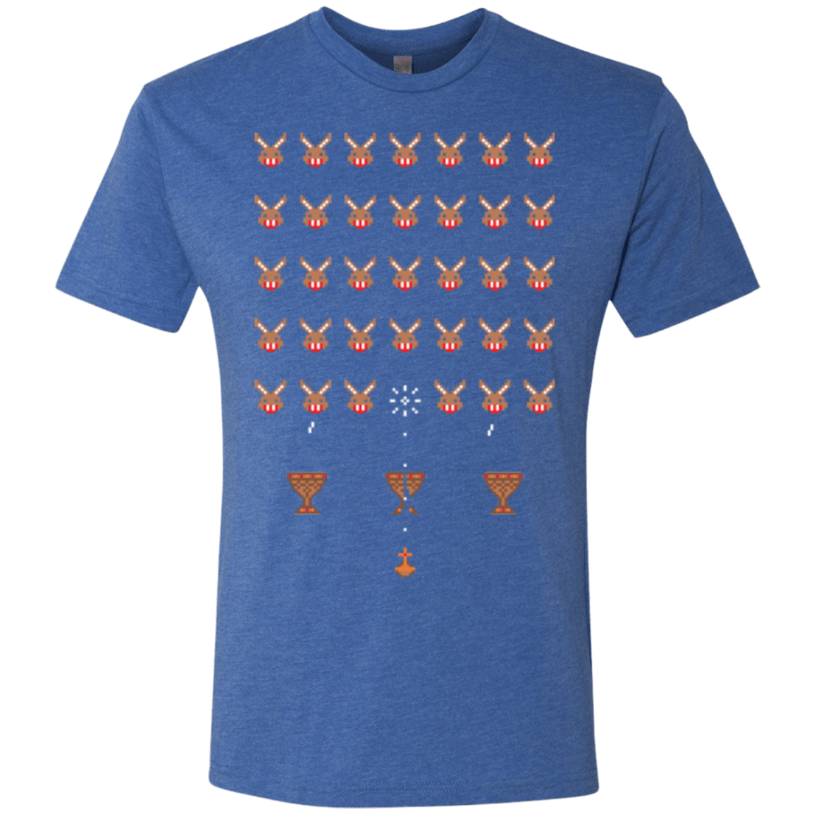 T-Shirts Vintage Royal / Small Space Rabbits Men's Triblend T-Shirt