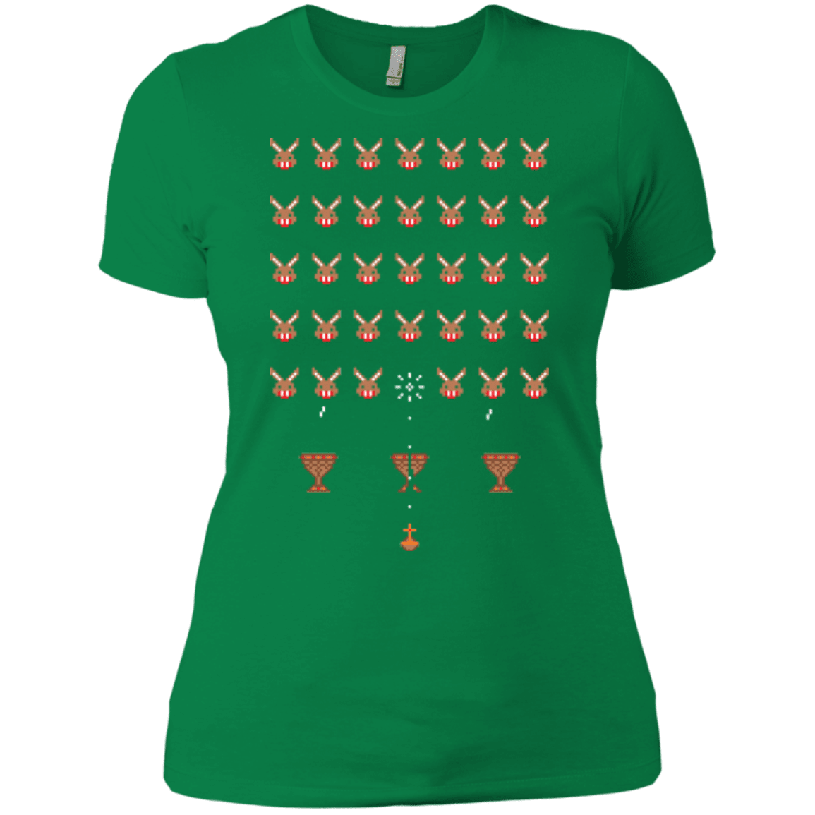 T-Shirts Kelly Green / X-Small Space Rabbits Women's Premium T-Shirt