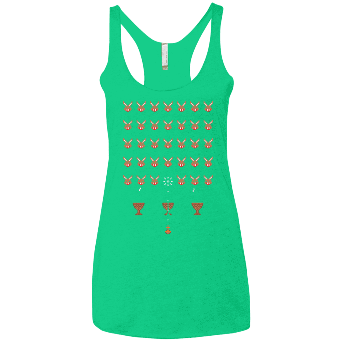 T-Shirts Envy / X-Small Space Rabbits Women's Triblend Racerback Tank