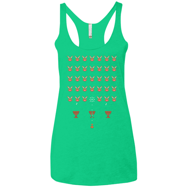 T-Shirts Envy / X-Small Space Rabbits Women's Triblend Racerback Tank