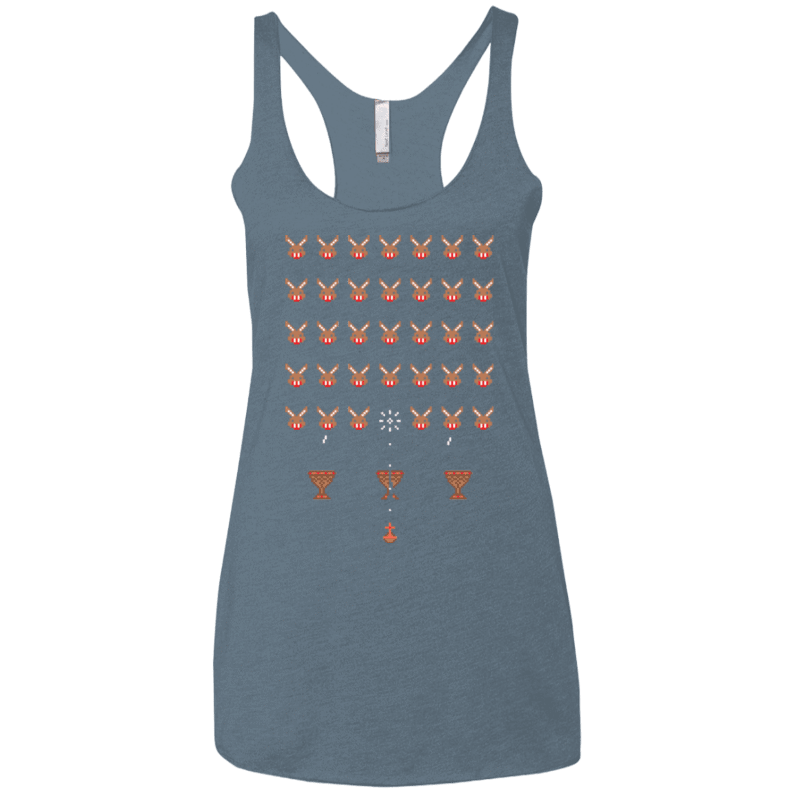 T-Shirts Indigo / X-Small Space Rabbits Women's Triblend Racerback Tank