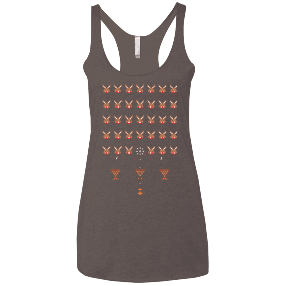 T-Shirts Macchiato / X-Small Space Rabbits Women's Triblend Racerback Tank