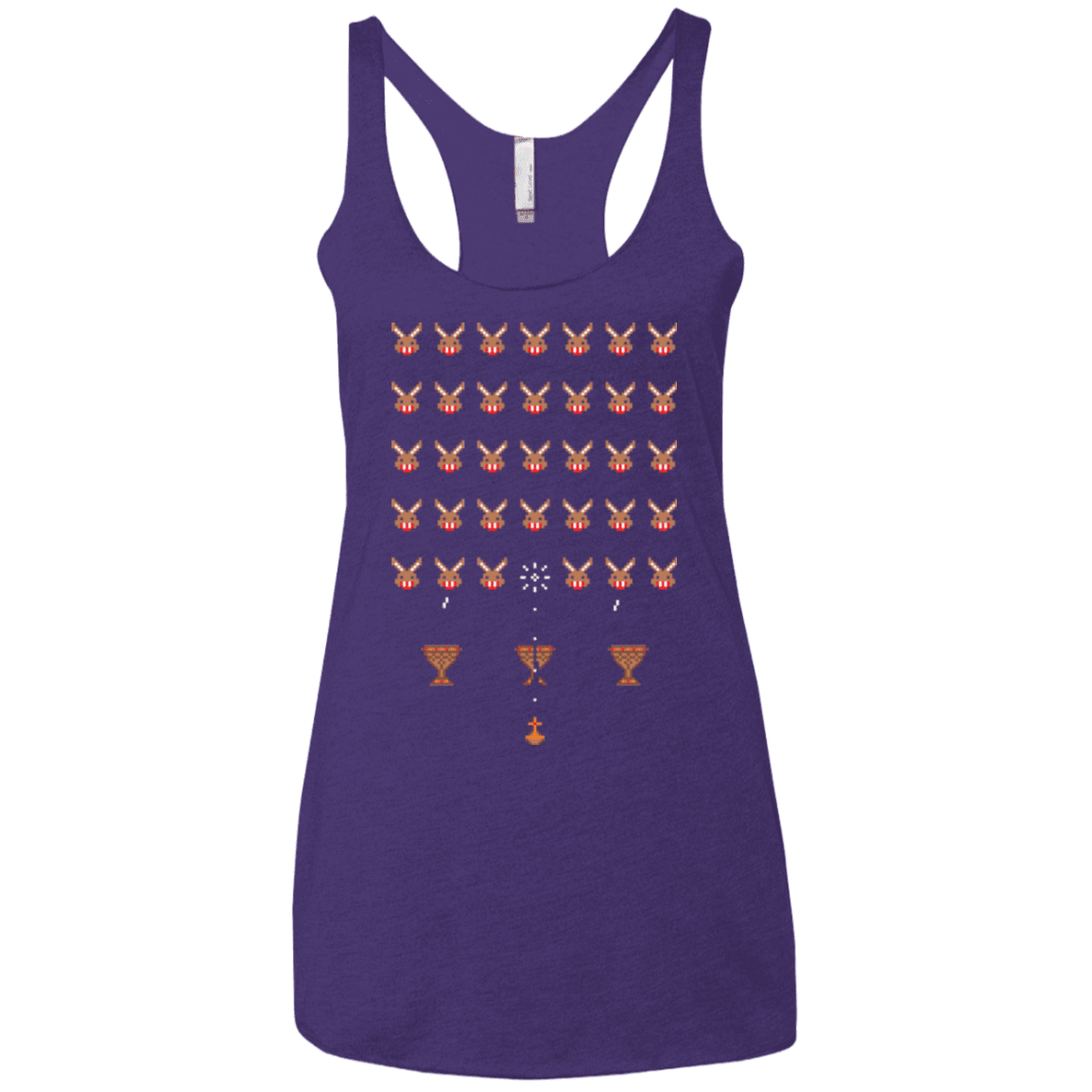 T-Shirts Purple / X-Small Space Rabbits Women's Triblend Racerback Tank
