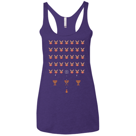 T-Shirts Purple / X-Small Space Rabbits Women's Triblend Racerback Tank