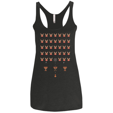 T-Shirts Vintage Black / X-Small Space Rabbits Women's Triblend Racerback Tank