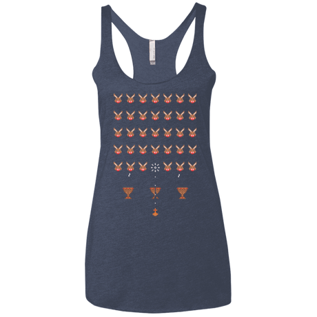 T-Shirts Vintage Navy / X-Small Space Rabbits Women's Triblend Racerback Tank