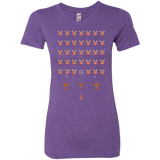 T-Shirts Purple Rush / Small Space Rabbits Women's Triblend T-Shirt