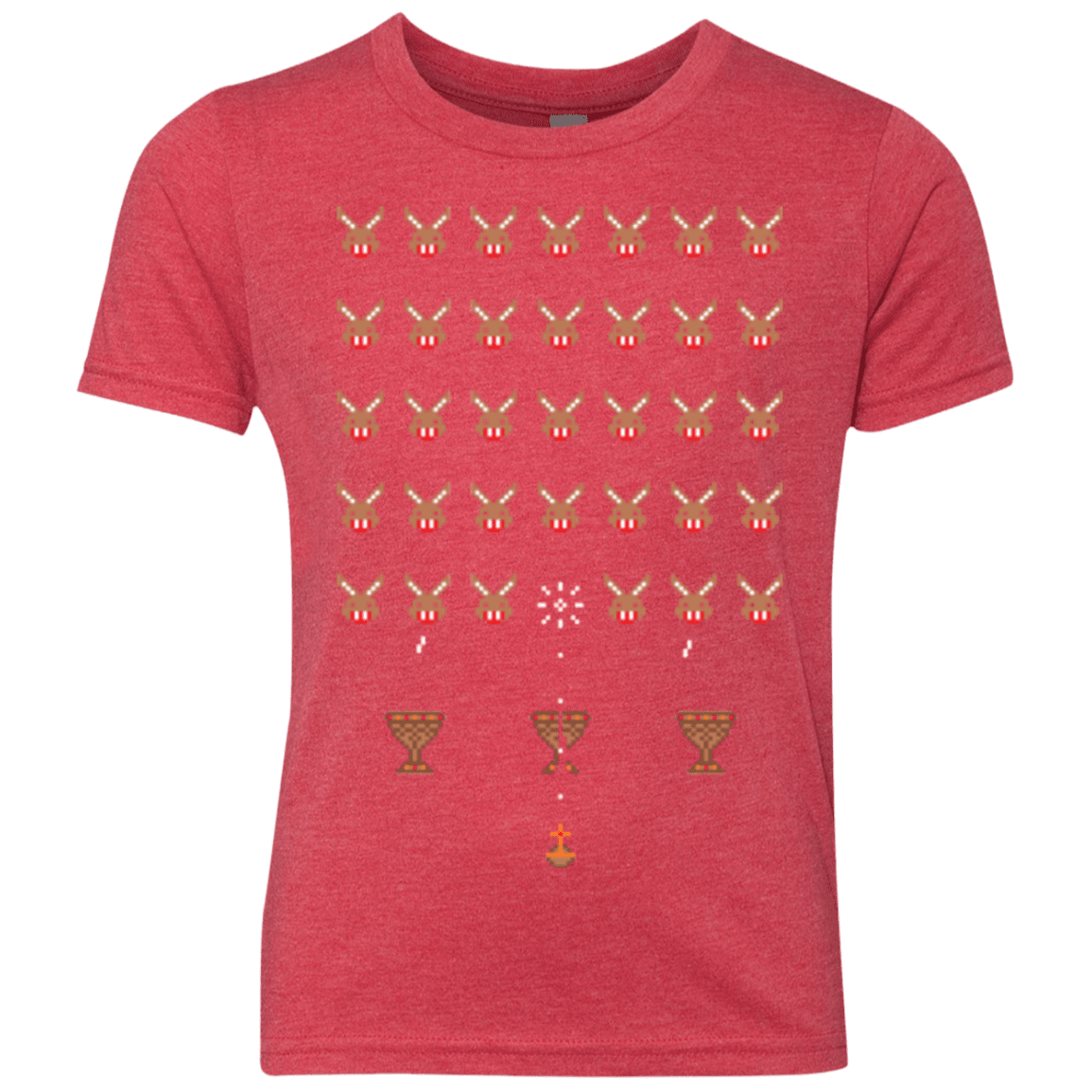 T-Shirts Vintage Red / YXS Space Rabbits Youth Triblend T-Shirt