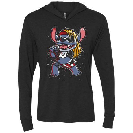 T-Shirts Vintage Black / X-Small Space & Roses Triblend Long Sleeve Hoodie Tee