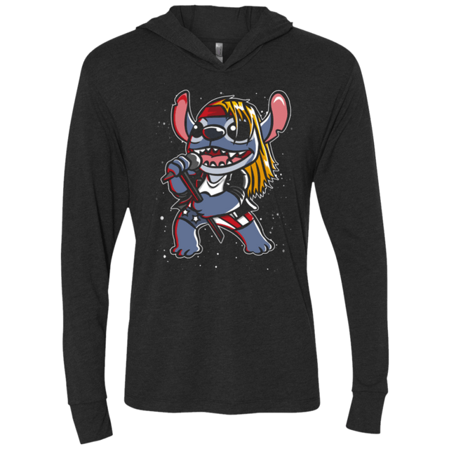 T-Shirts Vintage Black / X-Small Space & Roses Triblend Long Sleeve Hoodie Tee