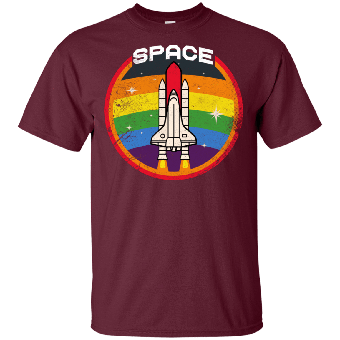T-Shirts Maroon / S Space Shuttle T-Shirt