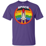 T-Shirts Purple / S Space Shuttle T-Shirt