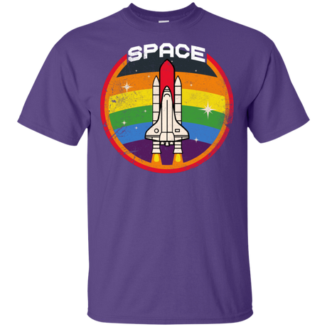 T-Shirts Purple / S Space Shuttle T-Shirt