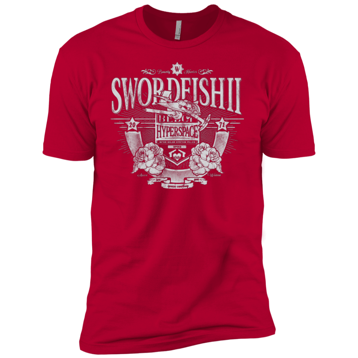 T-Shirts Red / YXS Space Western Boys Premium T-Shirt