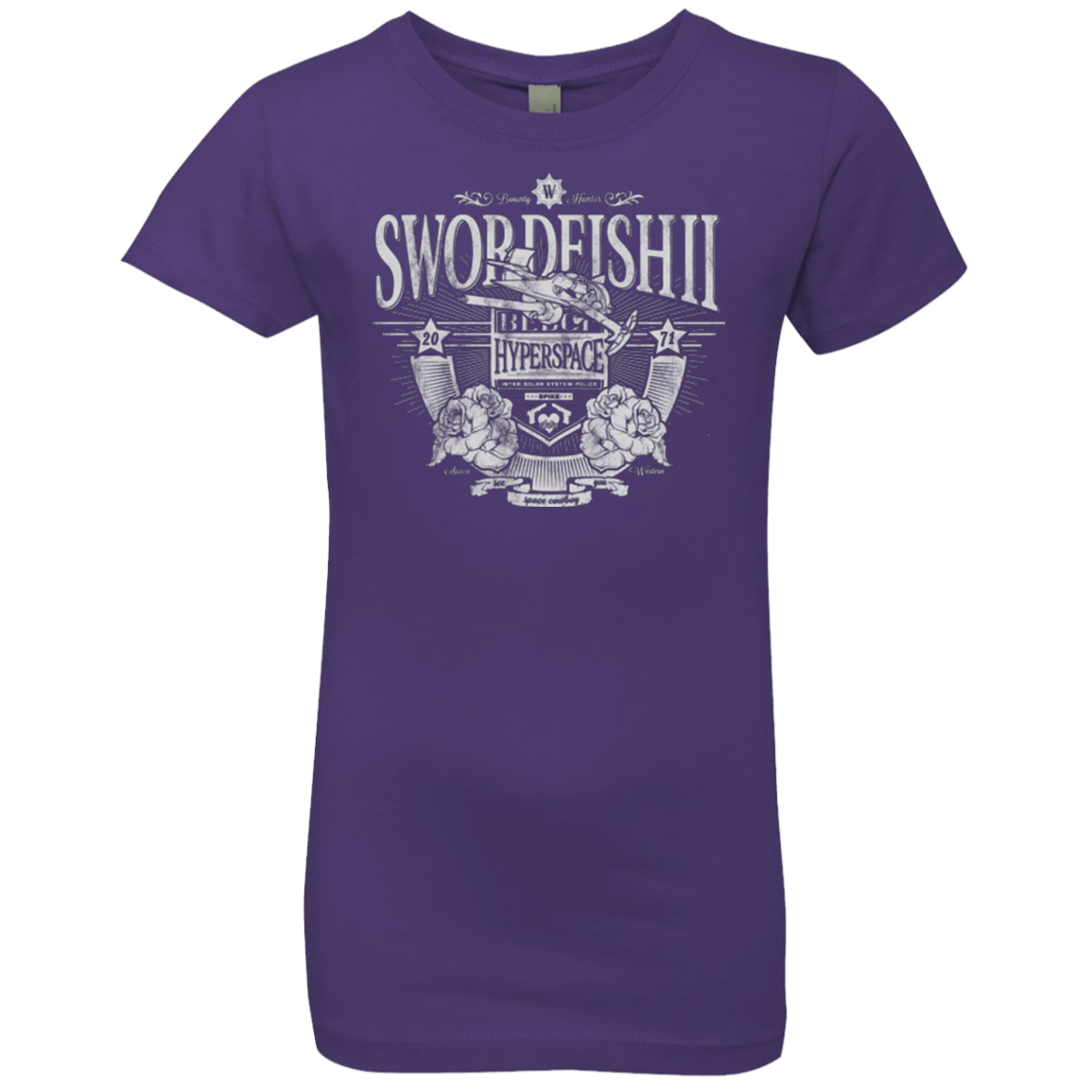 T-Shirts Purple Rush / YXS Space Western Girls Premium T-Shirt