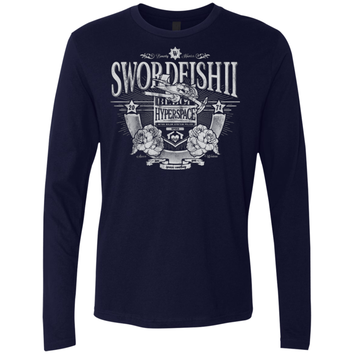 T-Shirts Midnight Navy / Small Space Western Men's Premium Long Sleeve