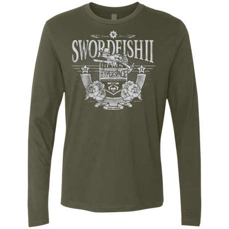 T-Shirts Military Green / Small Space Western Men's Premium Long Sleeve