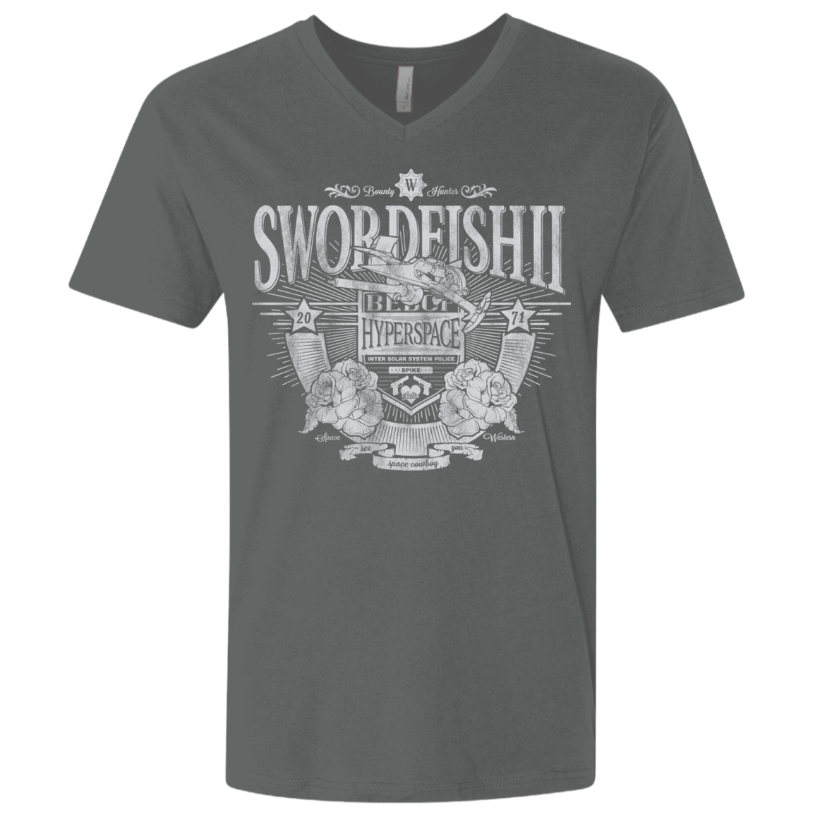 T-Shirts Heavy Metal / X-Small Space Western Men's Premium V-Neck