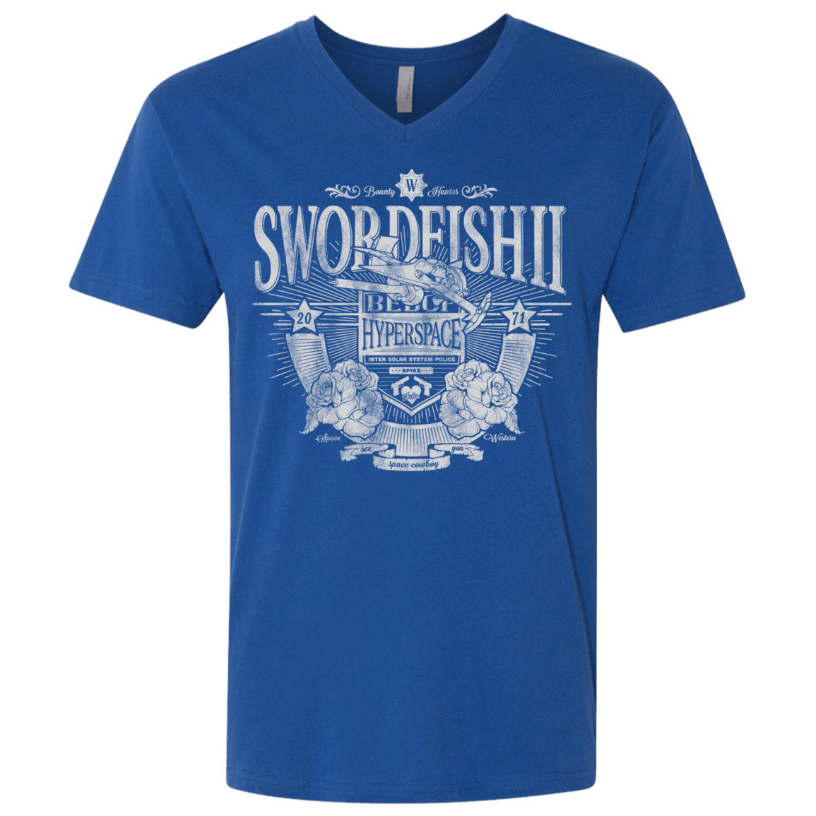 T-Shirts Royal / X-Small Space Western Men's Premium V-Neck