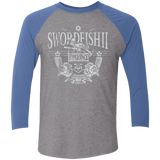 T-Shirts Premium Heather/ Vintage Royal / X-Small Space Western Men's Triblend 3/4 Sleeve
