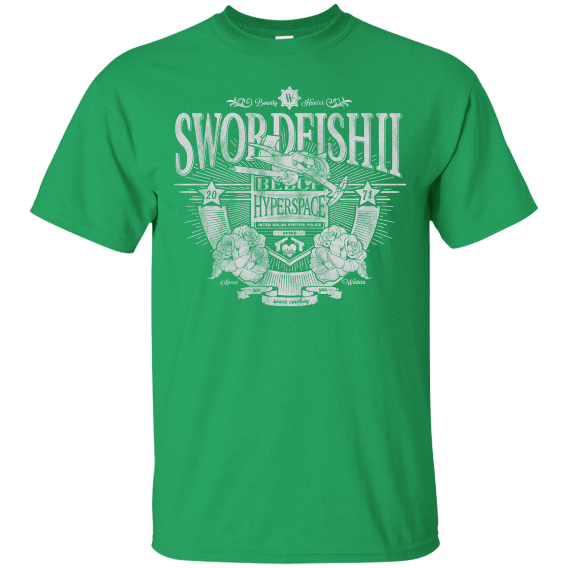 T-Shirts Irish Green / S Space Western T-Shirt