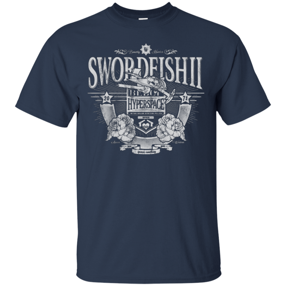 T-Shirts Navy / Small Space Western T-Shirt