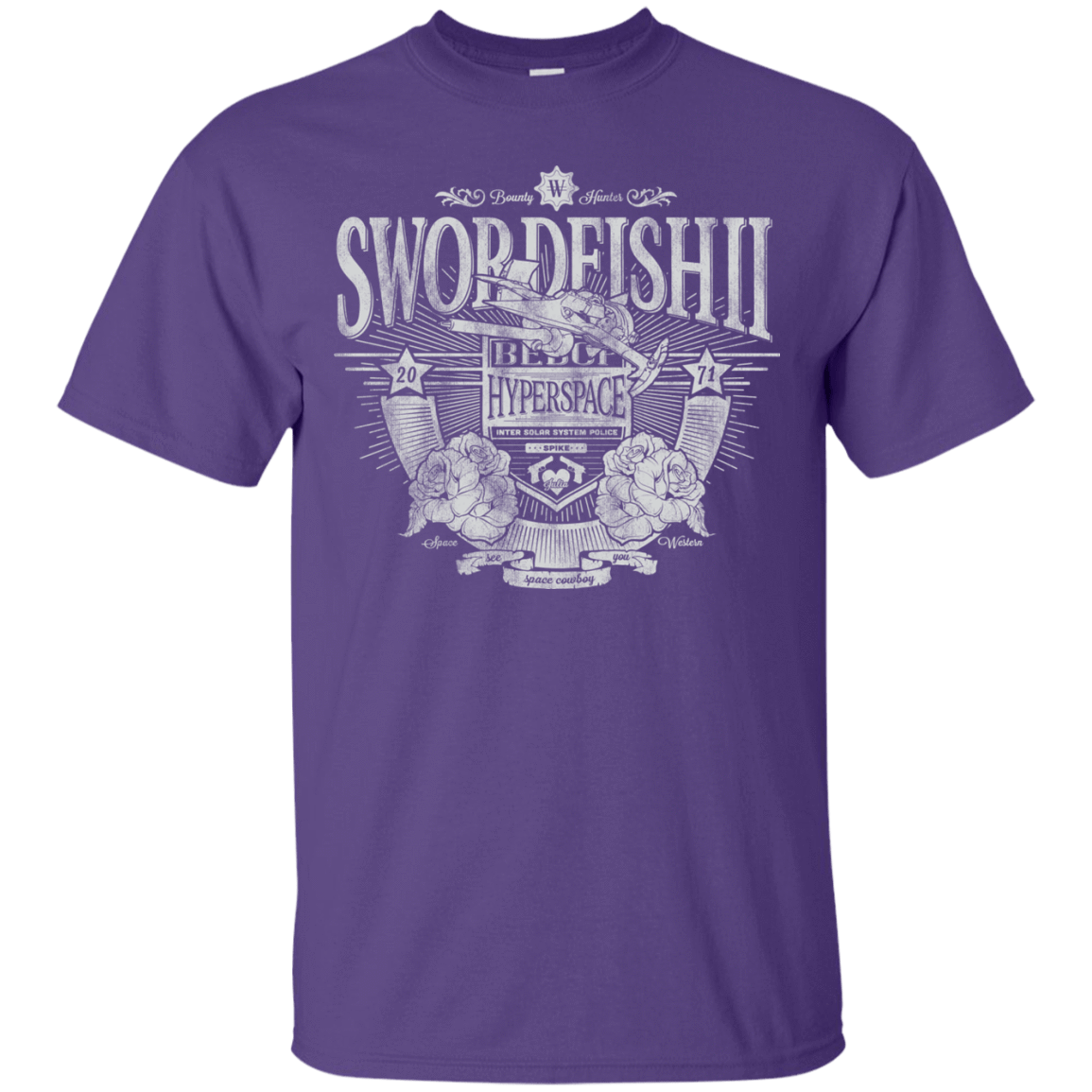 T-Shirts Purple / S Space Western T-Shirt