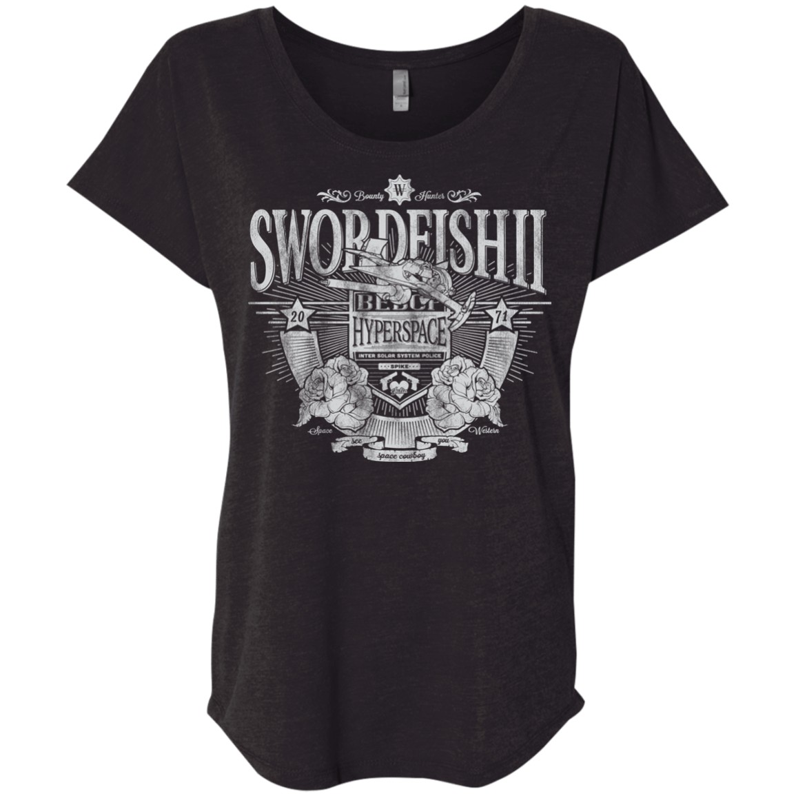 Space Western Triblend Dolman Sleeve