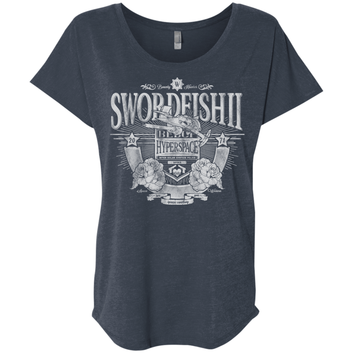 Space Western Triblend Dolman Sleeve