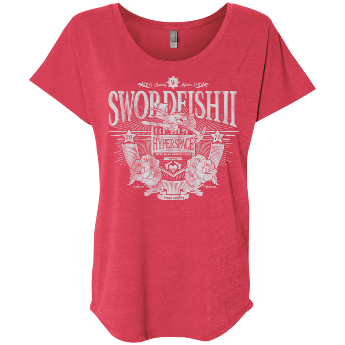 Space Western Triblend Dolman Sleeve