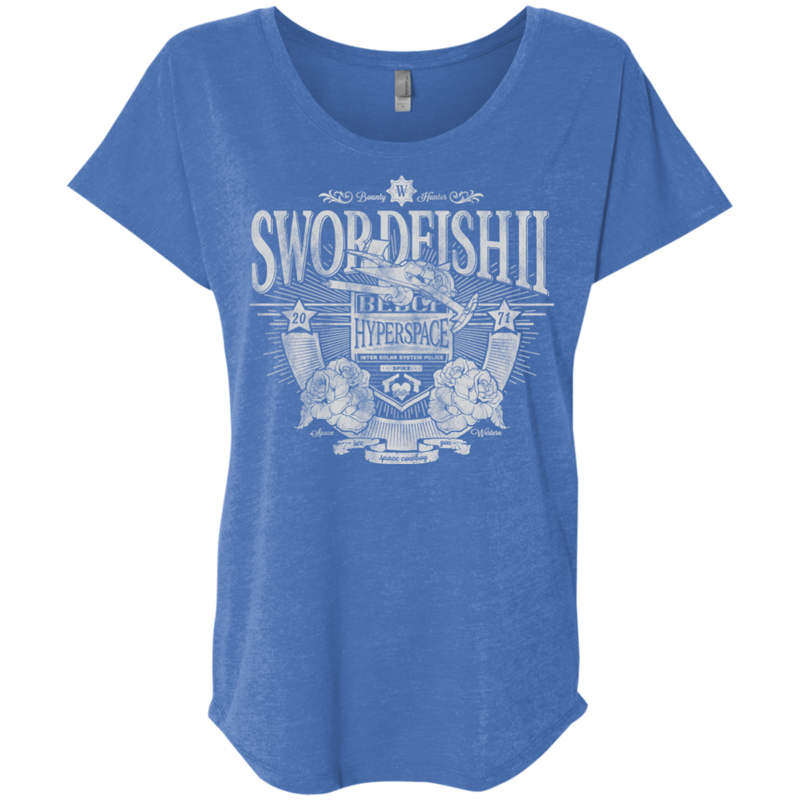 Space Western Triblend Dolman Sleeve