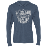 T-Shirts Indigo / X-Small Space Western Triblend Long Sleeve Hoodie Tee