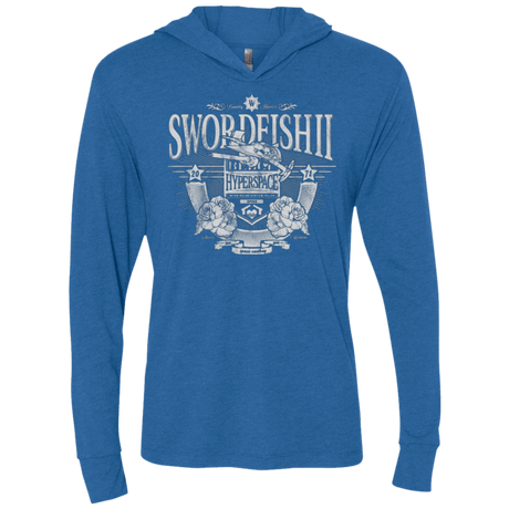 T-Shirts Vintage Royal / X-Small Space Western Triblend Long Sleeve Hoodie Tee