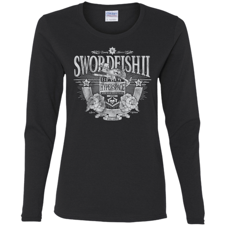 T-Shirts Black / S Space Western Women's Long Sleeve T-Shirt