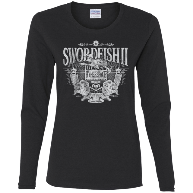 T-Shirts Black / S Space Western Women's Long Sleeve T-Shirt