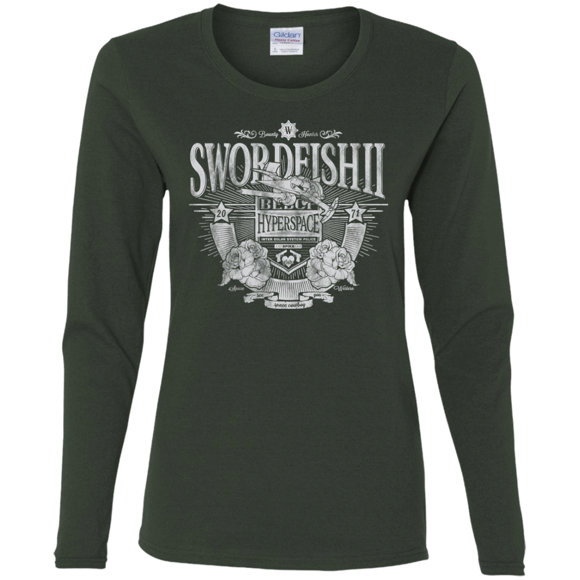 T-Shirts Forest / S Space Western Women's Long Sleeve T-Shirt