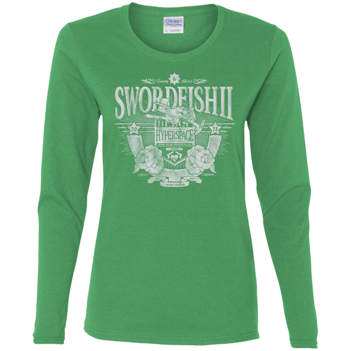 T-Shirts Irish Green / S Space Western Women's Long Sleeve T-Shirt