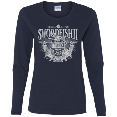 T-Shirts Navy / S Space Western Women's Long Sleeve T-Shirt