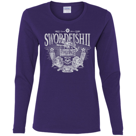 T-Shirts Purple / S Space Western Women's Long Sleeve T-Shirt