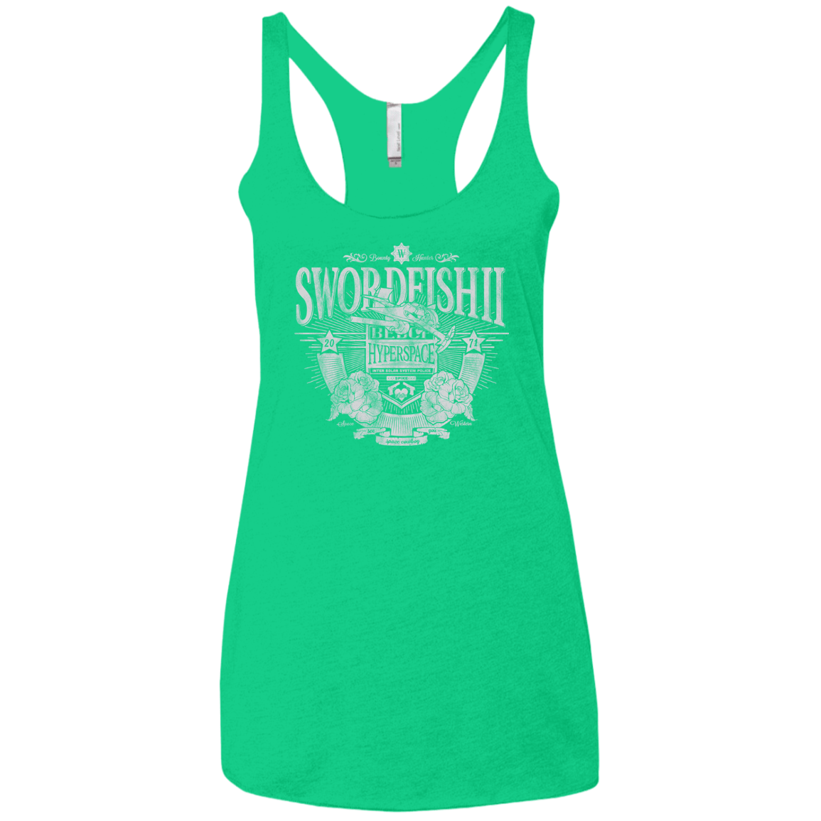 Space Western Women's Triblend Racerback Tank