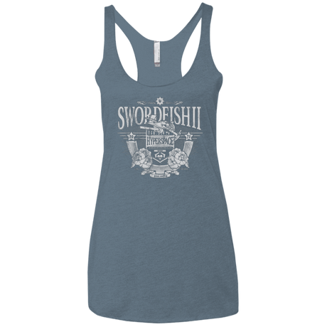 T-Shirts Indigo / X-Small Space Western Women's Triblend Racerback Tank