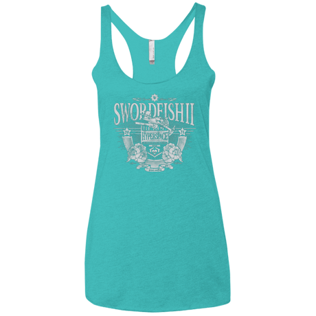 T-Shirts Tahiti Blue / X-Small Space Western Women's Triblend Racerback Tank