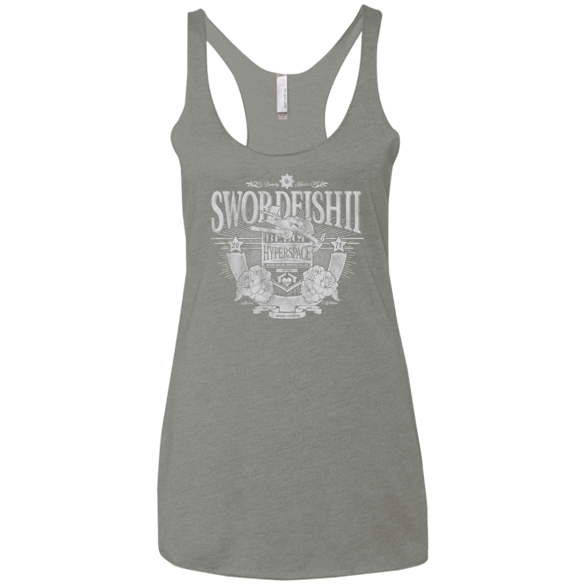 Space Western Women's Triblend Racerback Tank