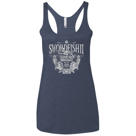 T-Shirts Vintage Navy / X-Small Space Western Women's Triblend Racerback Tank