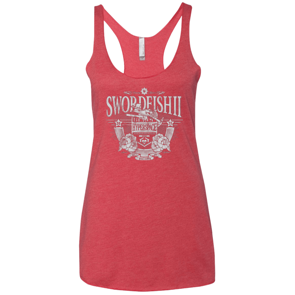 T-Shirts Vintage Red / X-Small Space Western Women's Triblend Racerback Tank