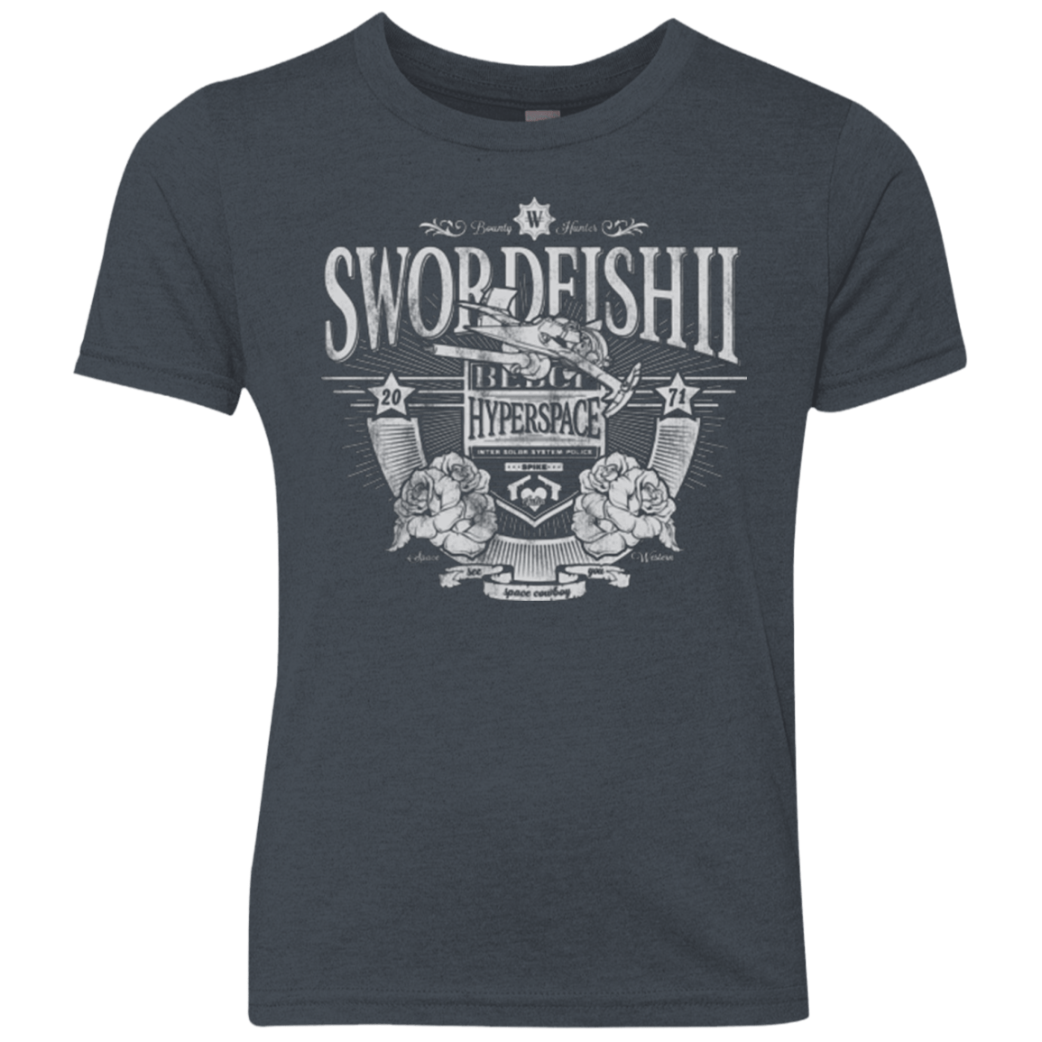 T-Shirts Vintage Navy / YXS Space Western Youth Triblend T-Shirt