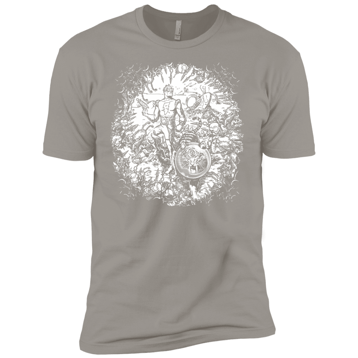 T-Shirts Light Grey / YXS Spaceman Boys Premium T-Shirt