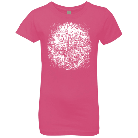 T-Shirts Hot Pink / YXS Spaceman Girls Premium T-Shirt