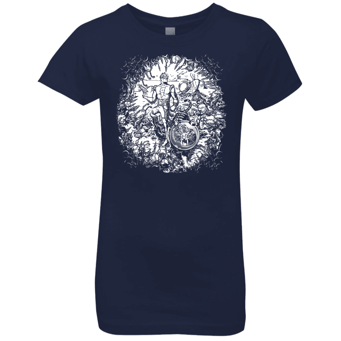 T-Shirts Midnight Navy / YXS Spaceman Girls Premium T-Shirt